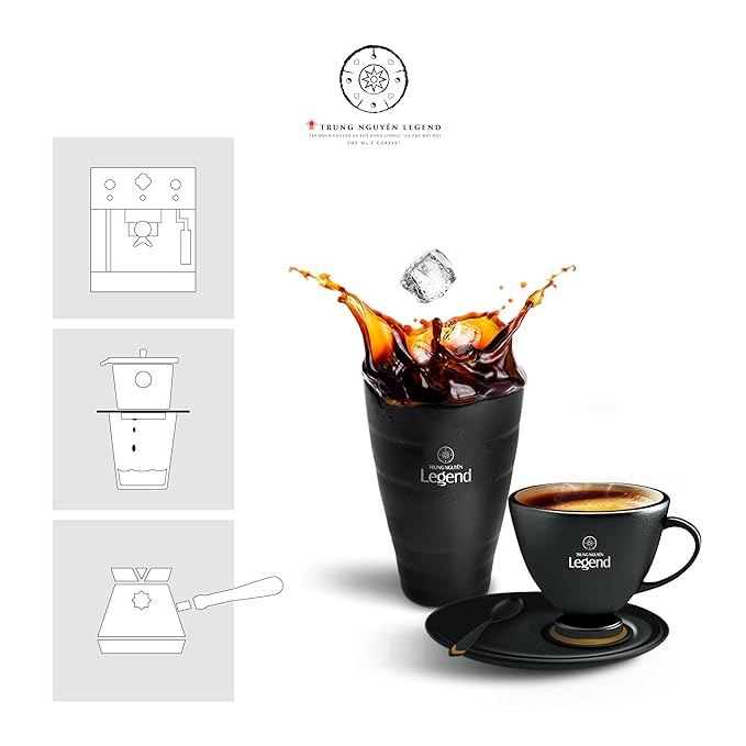 TRUNG NGUYEN LEGEND SUCCESS 2 Full-City Roasted Whole Bean Coffee, Bold & Mild Aroma, 35 Oz Bag, Robusta & Arabica Vietnamese Energy Coffee Beans - Specialized for Ice Coffee