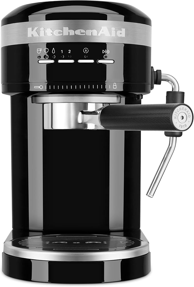 KitchenAid Metal Semi-Automatic Espresso Machine - KES6503,Black, 1.4 Liters