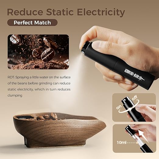 MHW-3BOMEBR Coffee Bean Scale and Spray Bottle Kit, Espresso Scale for Coffee Beans Weighting/Dosing, 0.3-200g, 0.1g Precision Mini Coffee Scale, Digital Kitchen Scale, Coffee?갩ea?갨pice, ES6561-OS