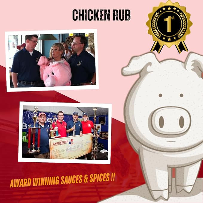 Pork Barrel BBQ Chicken Spice Rub | All-Purpose Seasoning and Spice Rub |Grilling Essentials, Perfect for Grilling, Smoking, or Cooking Wings, Chicken, Beef, Pork, Seafood, and More | Gluten-Free, No MSG, Zero Calorie, 3 oz