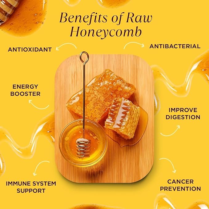 100% Raw Edible Honeycomb by Pure Southern Honey (14 Ounce (Pack of 1))