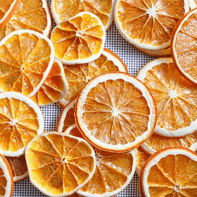 Dehydrated Dried Orange Slices | Orange Wheels | 45 + Servings Approx | 100% Natural No Added Sugars | For Cocktails, Wreath Making, Tea, Cakes, Decoration | Oranges For Cocktails | 3.5 OZ | 100 Grams