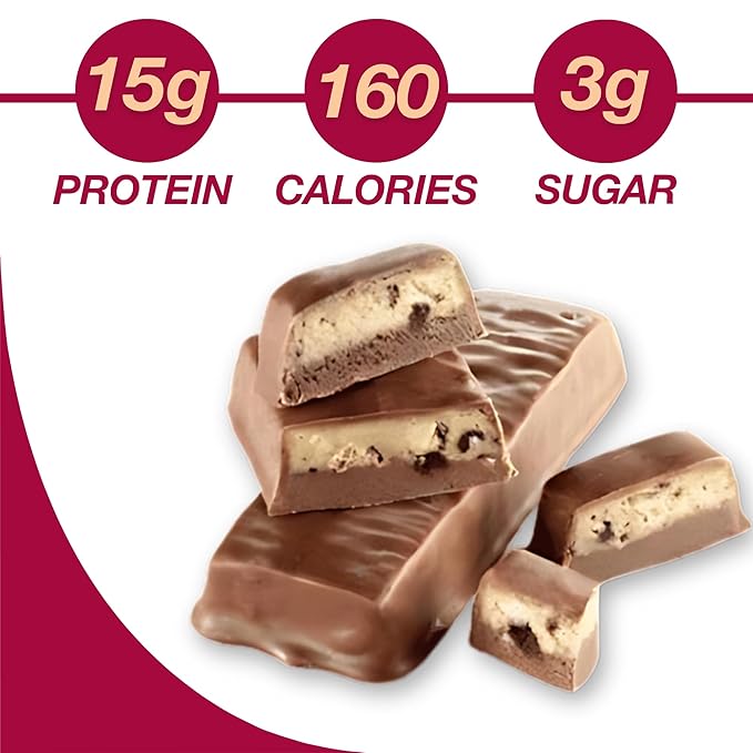 ProtiDIET Cookies and Cream High Protein Bar - 15g Protein - No Trans Fat Meal Replacement Bars - Great Protein Snacks for Adults to Support a Busy and Active Lifestyle - 7 Protein Bars Per Box
