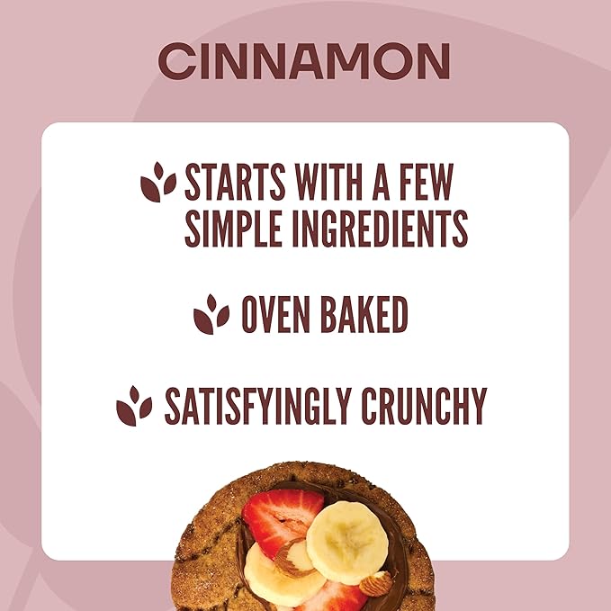Wasa Cinnamon Crisp Creations, 9.4 oz. (Pack of 8), Large Round Toppable Crackers for Snacking and More, Wholesome Oven Baked Crackers With a Hearty Crunch
