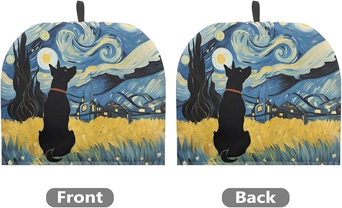 Tea Cozy for Teapot Novelty Dog Starry Night Tea Kettle Cover Tea Pot Kitchen Decorative Cover with Handle Dust Cover for Keeping Warm Can Hung and Folded 竊뉰lue竊?"<div>