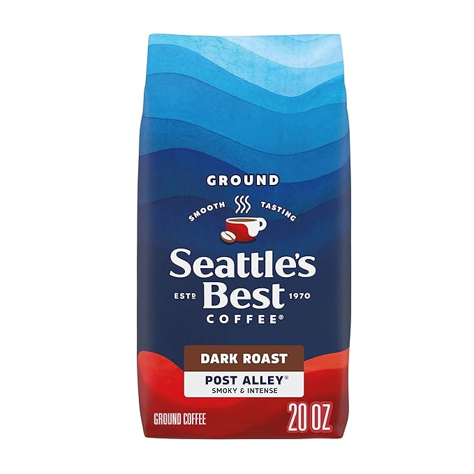 Seattle???Best Coffee, Dark Roast Ground Coffee, Post Alley, 100% Arabica, 1 Bag (20 oz)