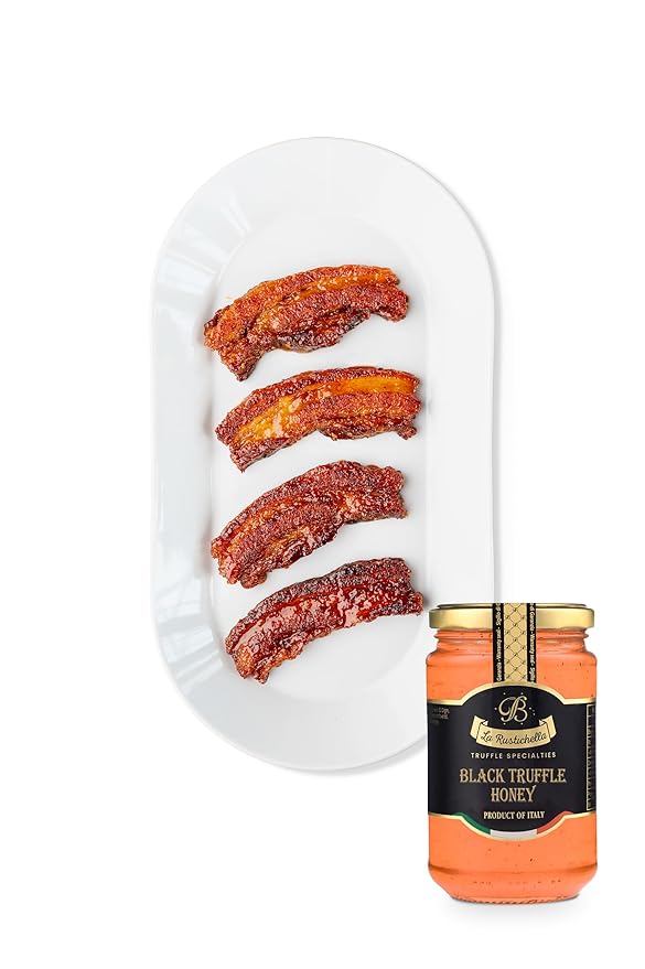 La Rustichella - Black Truffle Honey 4.94 oz (140 gr) - 100% Made in Italy | Gluten-Free, Cholesterol-Free