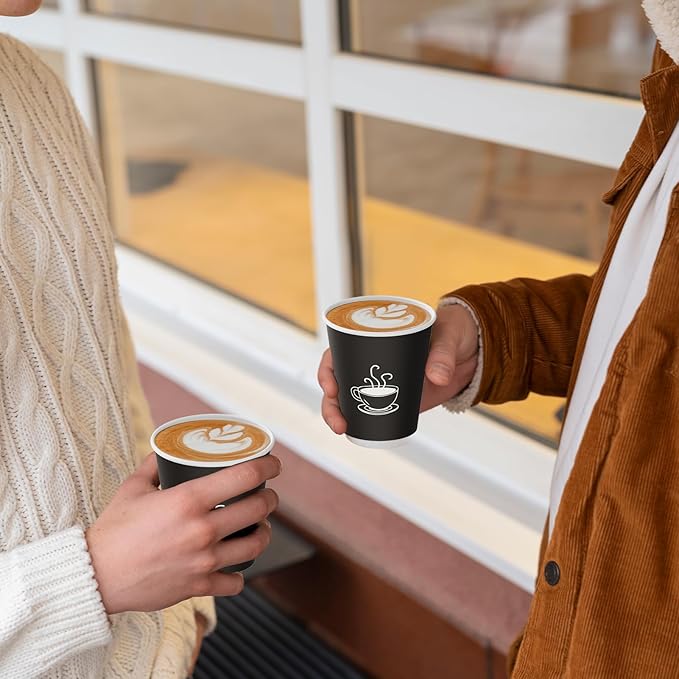 10 oz Paper Cups, 270 Count, Disposable Coffee Cups for Water, Juice or Tea, Perfect for Office Parties or Events