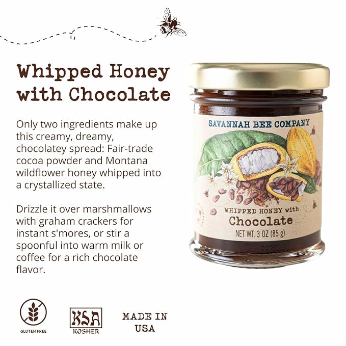 Savannah Bee Company Whipped Honey - All Natural Spreadable Honey