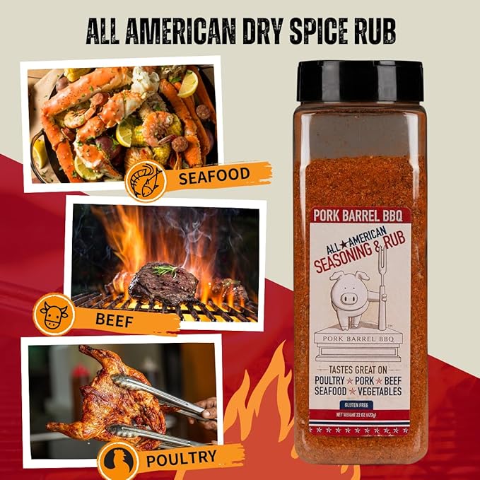 Pork Barrel BBQ All American Seasoning & Rub Catering, 623g