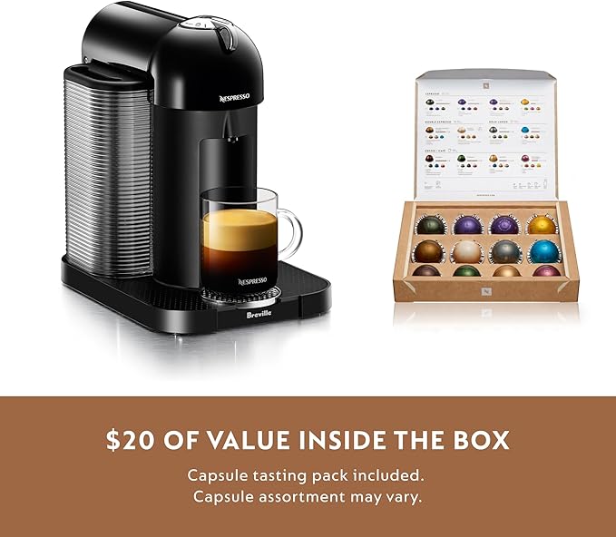 Nespresso Vertuo Coffee and Espresso Maker by Breville, Black