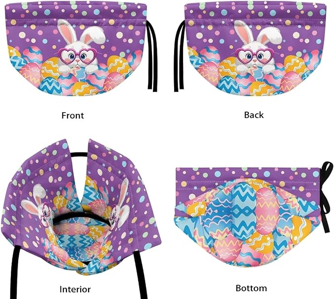 Tea Cozy for Teapots Portable Easter Day Breakfast Warmer Extra Thick Insulated Kettle Covers for Home Party Decor, Rabbit Egg Pattern Teapot Dust Covers