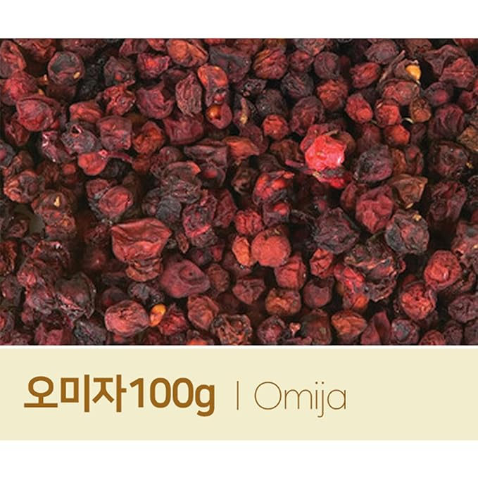 GAGOPA Dried Schisandra Berries (Omija) ??100% Korean Five Flavor Berry, Tart & Refreshing Herbal Tea Ingredient, Caffeine-Free, 100g Pack