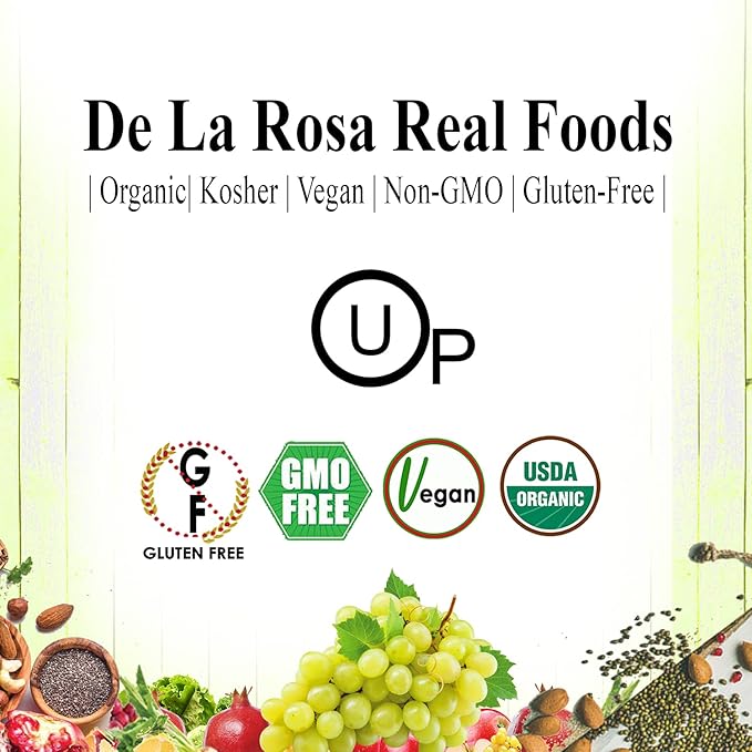De La Rosa Organic White Wine Vinegar, Aged in Spanish Wood Barrels, Vegan, Non-GMO & Gluten Free, Kosher for Passover, Great for Salad Dressings, Marinades and More, 5 Liter (Pack of 1)