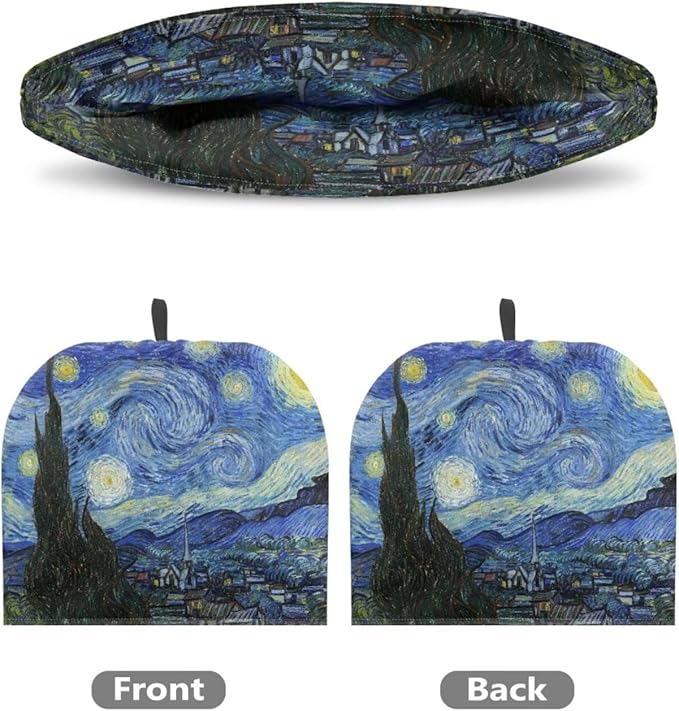 Starry Night Print Tea Pot Cover Teapots Cosy Insulated Tea Cozies Home Kitchen Decoration Teapot Dust Cover Warming Tea Kettle Quilt Creative Gifts for Party