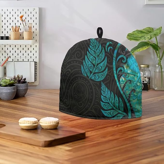 Polynesian Pattern Tea Pot Cover Teapots Cosy Insulated Tea Cozies Home Kitchen Decoration Teapot Dust Cover Warming Tea Kettle Quilt Creative Gifts for Party