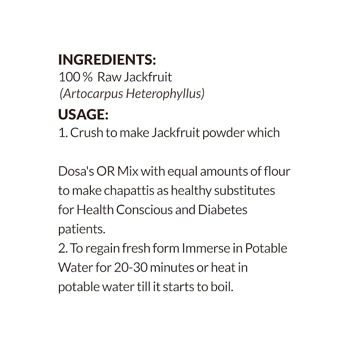SHROOTS Dehydrated Jackfruit Flakes Pure Vegetarian Gluten-Free No Added Salt Easy Cooking Essential Machine Dried Vegetables with Natural Aroma Ideal for Camping or Everyday Meals 1.59 oz, Pack of 1