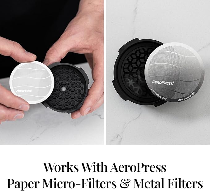 AeroPress Flow Control Filter Cap, No Drip Filter Cap for AeroPress Portable Espresso-Style Coffee Maker, Specialty Method Coffee Maker