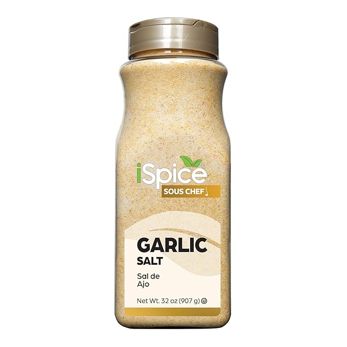 iSpice | Garlic Salt | 32 oz | Bulk Size | Kosher | Kosher