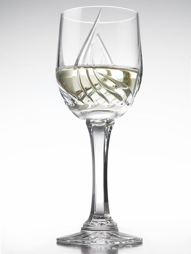 Barski Wine - Glass - Cordial - Sherry - Set of 6 - Glasses - Crystal - Hand Cut - Stemmed - 4.5 Oz. - Great for Wine - Liquor - Made in Europe