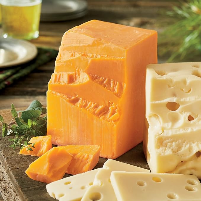 The Wisconsin Cheeseman Aged Sharp Cheddar Cheese Block ??Gourmet Wisconsin Cheese Snack, Traditional Flavor, Great Food Gift or Holiday Appetizer Pairing - 1 lb.