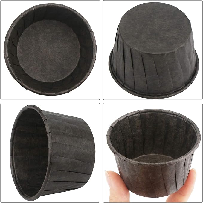 EUSOAR Baking Cups, 50pcs 3.5oz Cupcake Liners, Christmas Muffin Cupcake Liners, Cupcake Wrappers, Cupcake paper, Paper Cupcake Liners Holder, Disposable Ramekins, Muffin Pan Baking Cups