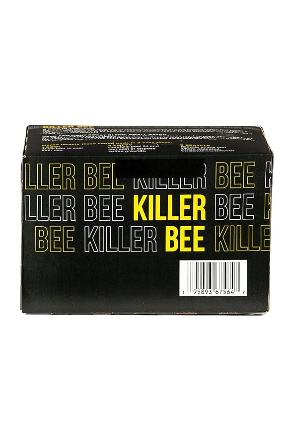 Better Buzz Killer Bee Super Caffeinated Dark Roast Light Roast Blend 12ct., California Solar Energy Produced Recyclable Coffee Pods, Small Batch Roasted Coffee, K-Cup Compatible, Life's Better Buzzed