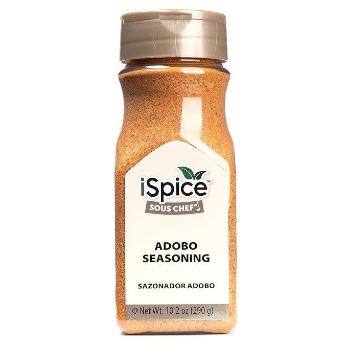 iSpice Premium Adobo Seasoning For Cooking all natural and Gluten Free| All Purpose well in meat, Soup, steak |10.2 Oz (290g)