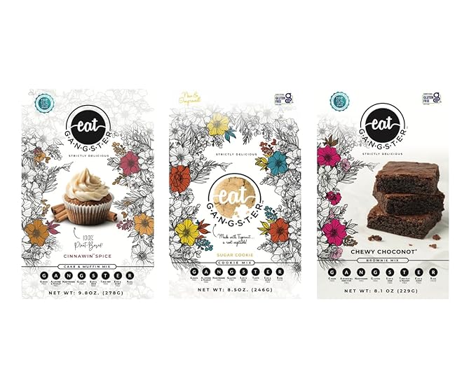 Sweet Treats Baking Bundle - Chewy Choconot Brownie, Sugar Cookie, Cinnawin Spice Cake & Muffin Mix