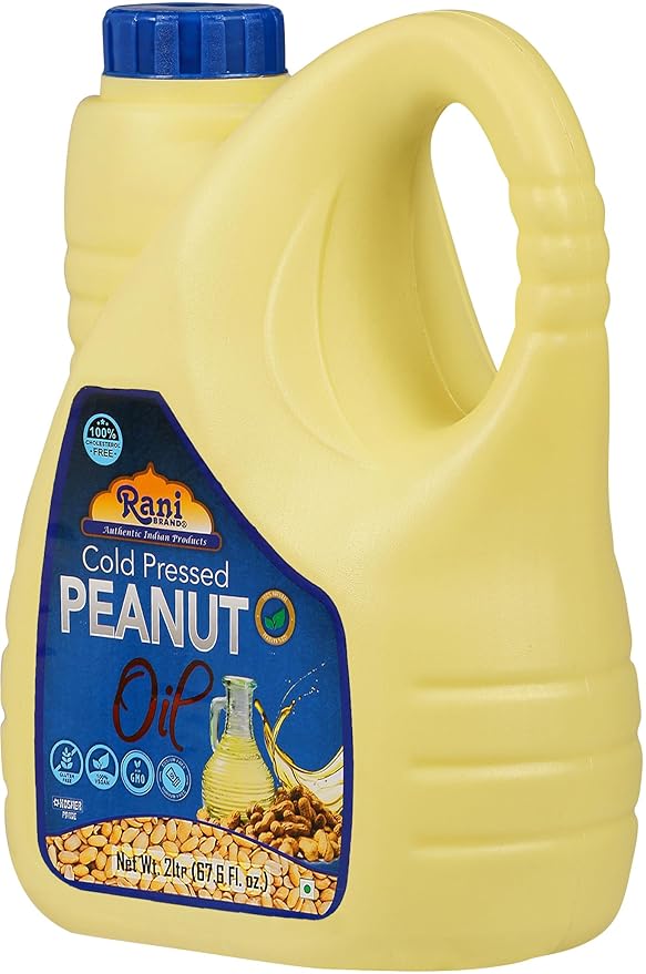 Rani Peanut Oil 67.6 Ounce (2 Liter) Cold Pressed | 100% Natural | NON-GMO | Kosher | Vegan | Gluten Free