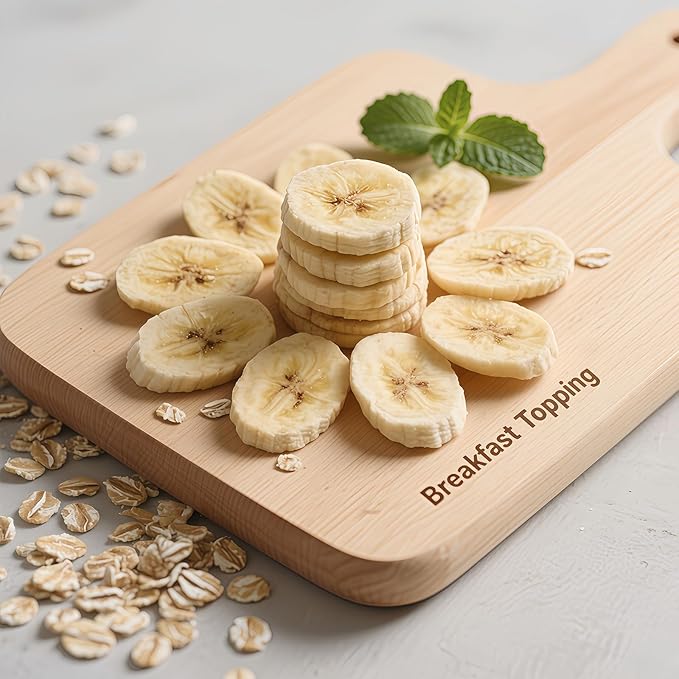 Premium Freeze-Dried Banana Slices 6oz (170g) - 100%, No Sugar Added | Crunchy Fruit Snacks for Outdoor Adventures & Snacking