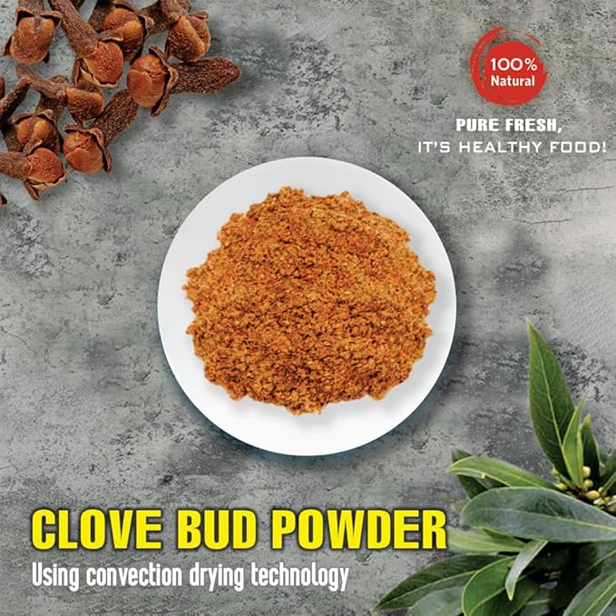 CLOVE BUD POWDER 5.29 Oz (150g) VIETFARMFOOD: Pure, natural freeze-dried spice made from real vegetables and fruits - perfect for enhancing every meal, from cooking, baking, salads, soups, sauces