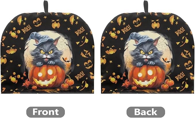 Boo Tea Cosy for Teapot Washable Tea Pot Cozy for Keeping Warm Black Cat Kettle Cover for Halloween Day Party Gifts,Dust Proof Breakfast Tea Pot Cover