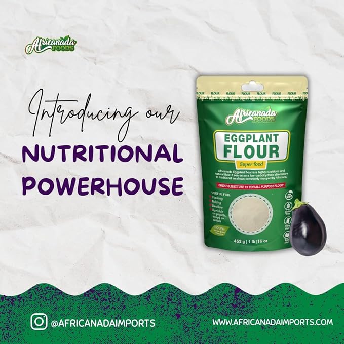 All Natural Eggplant Flour | Baking, Smooties | 454g