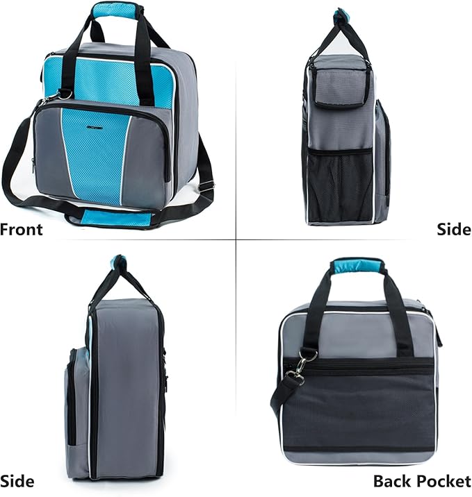 BAGSPRITE Coffee Maker Travel Bag Compatible with Keurig K-Express Coffee Maker, K-Iced Single Serve Coffee Brewer Carrying Case with Multiple Pockets for K-Cup Pods, Storage Bag With Shoulder Strap
