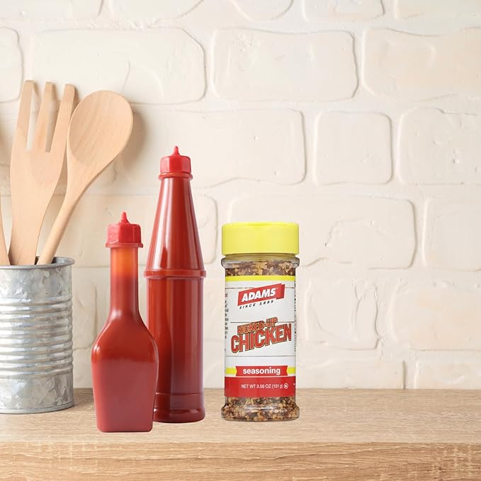 Adam's Seasonings 3.5-6oz Container (Pack of 3) Choose Flavor Below (Kicked-Up Chicken 3.56oz)