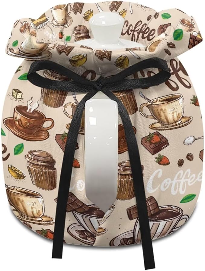 Coffee Tea Cozy for Teapot Insulated Dust Proof Tea Pot Cozy for Keeping Warm Soft & Washable Teapot Insulation Cover for Breakfast Extra Thick Designed in England
