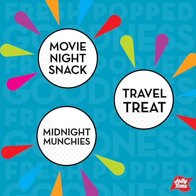 Jolly Time Simply Popped Butter Minis, Lightly Salted Microwave Popcorn, 1.5oz Personal Bag, 10 Bags Per Carton (1.5 Ounce (Pack of 30))