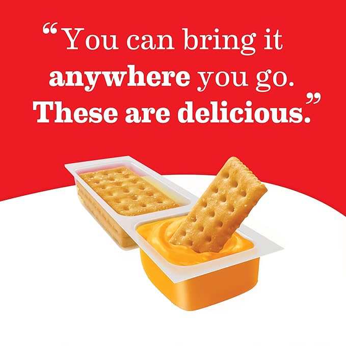 Handi-Snacks RITZ Crackers 'N Cheesy Dip Snack Packs, School Snacks, 20 Snack Packs