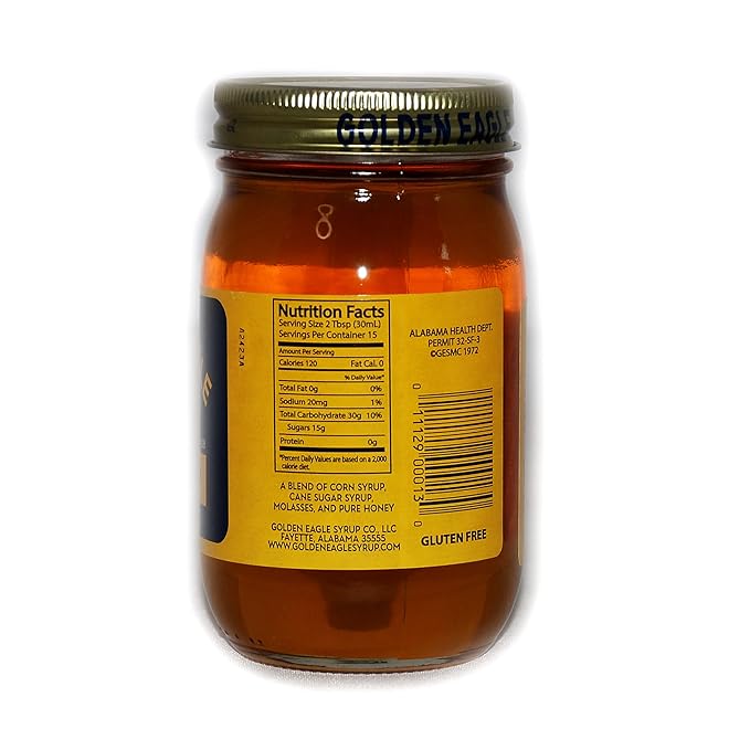 Golden Eagle Syrup Bundle, 15 Oz Jars of Golden Eagle Alabama Syrup (Pack of 3)