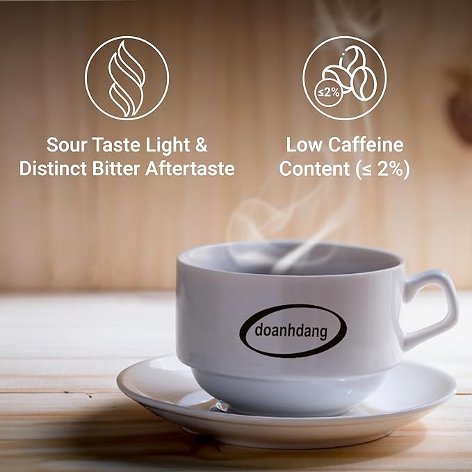doanhdang - 17 Oz Premium Moka Whole Bean Coffee, 100% Medium Roast, Rich Flavor for Espresso Shot and Brew, Origin from Vietnam, Whole Med Roast Beans, Pack of 1, Phin Filter Included