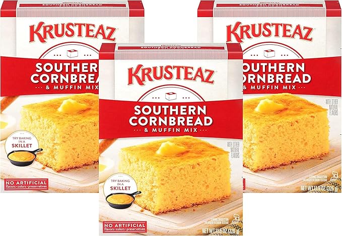 Krusteaz Southern Cornbread & Muffin Mix 11.5 Ounce (Pack of 3)
