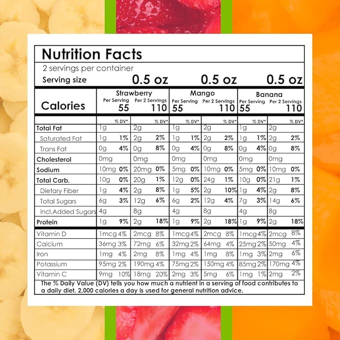 YoGut Freeze Dried Yogurt Snack, Variety Pack, 6 Pack, Healthy Snacks for Kids, Toddlers & Adults, Gluten Free, Non GMO, With 5 Billion Live Probiotics, Vitamins & Minerals, Individual Snack Packs