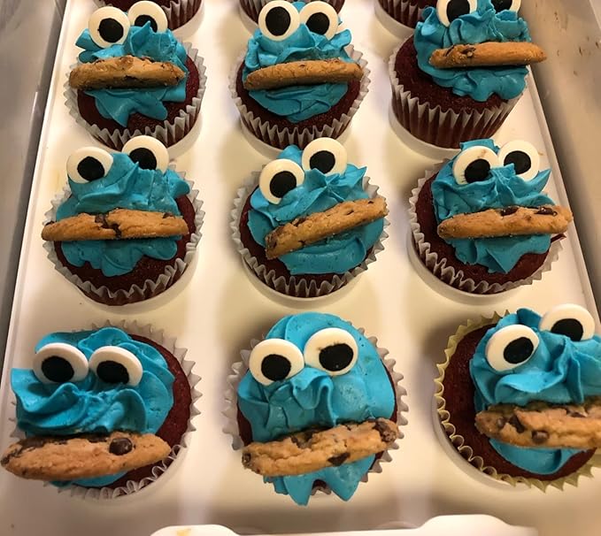 Weraru Big Candy Eyeballs Eye Ball Sweets Cake Cupcake Toppers Cookie Dessert Sprinkles Decorations for Birthday Party Supplies 4.2Ounce