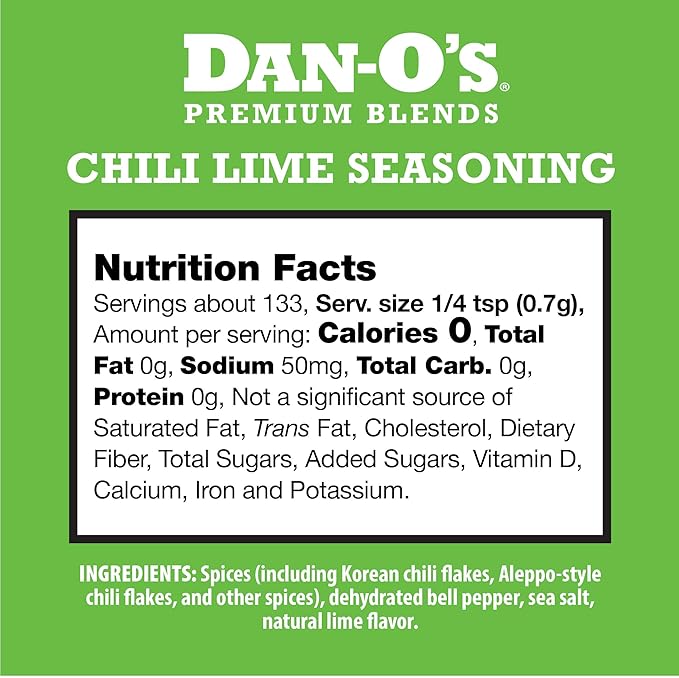 Dan-O's Small Chili Lime Seasoning- 3 pack (3.3 oz), Original (3.5 oz), Crunchy (3.5 oz)