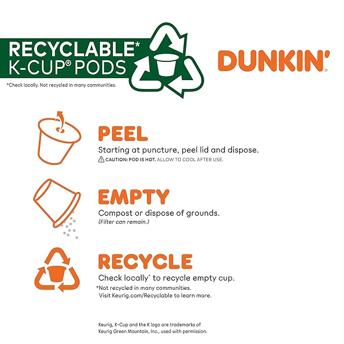 Dunkin' Midnight Dark Roast Coffee, 60 Keurig K-Cup Pods
