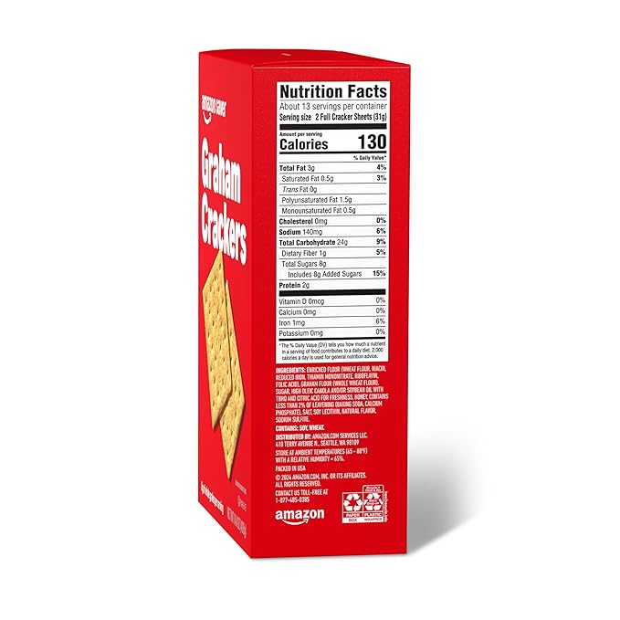Amazon Saver, Graham Crackers, 14.4 Oz