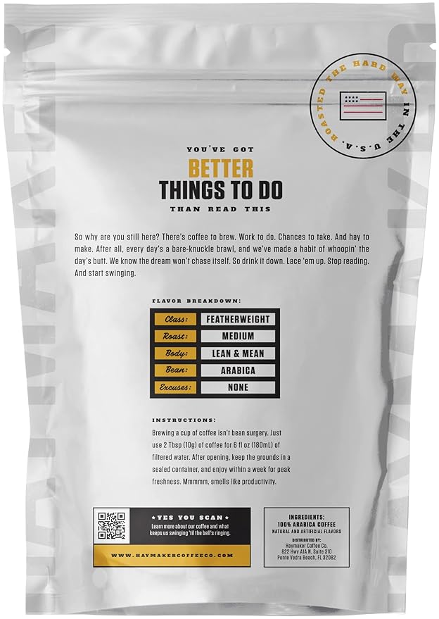 Haymaker Coffee, Coconut Caramel Vanilla, Ground, 12 Ounce, Roasted in USA