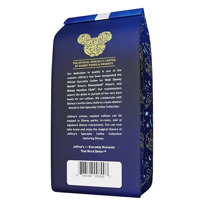 Joffrey???Coffee - Disney Sorcerer???Apprentice Mickey Blend | Arabica Ground Coffee, Artisan Medium Roast, Rich & Smooth (Ground, 11oz)