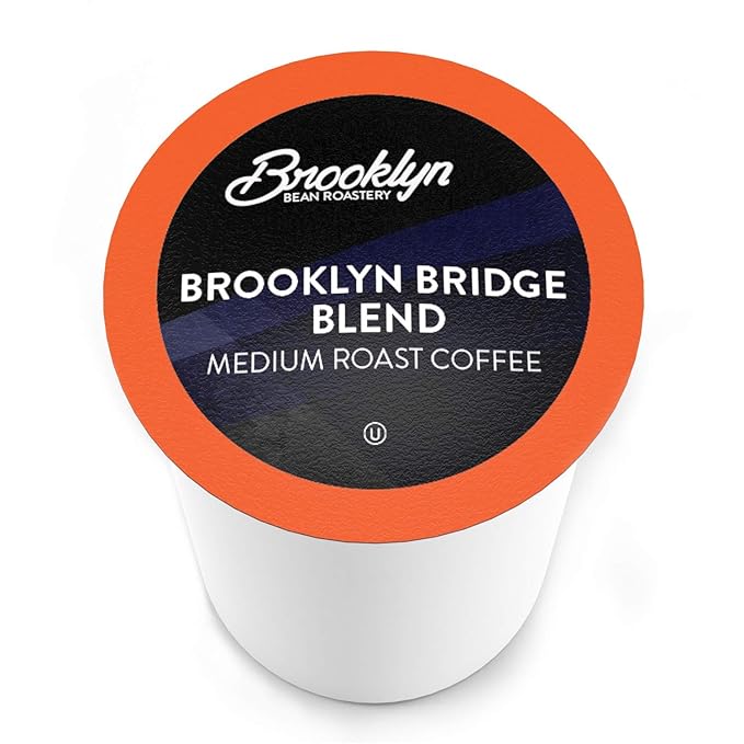 Brooklyn Beans Medium Roast Gourmet Coffee, Compatible with 2.0 Keurig Coffee Pods Brewer, 72 Count